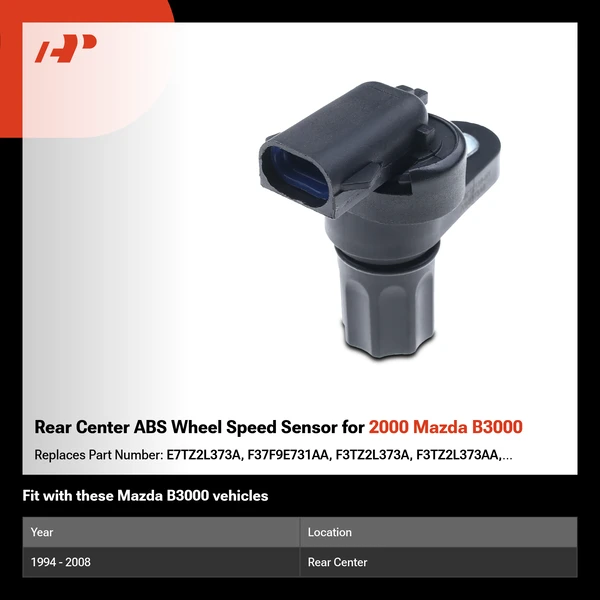 Rear Center ABS Wheel Speed Sensor for 2000 Mazda B3000