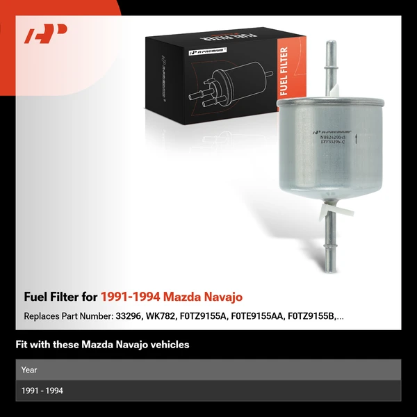 Fuel Filter for 1991-1994 Mazda Navajo