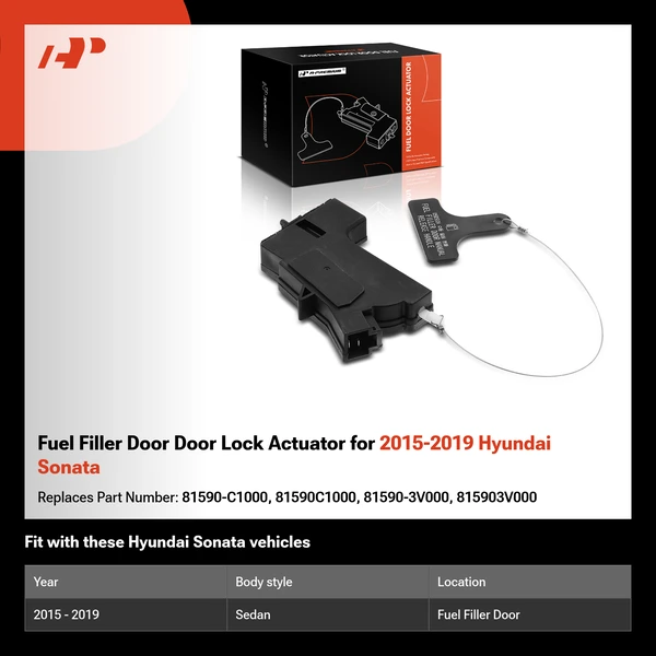 Fuel Filler Door Door Lock Actuator for 2015-2019 Hyundai Sonata