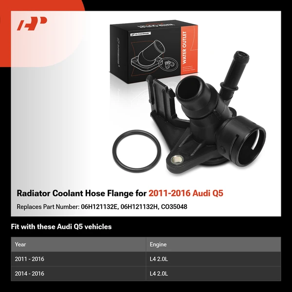 Radiator Coolant Hose Flange for 2011-2016 Audi Q5