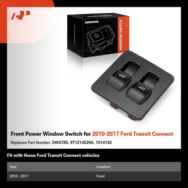 Front Power Window Switch for 2010-2017 Ford Transit Connect