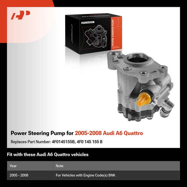 Power Steering Pump for 2005-2008 Audi A6 Quattro