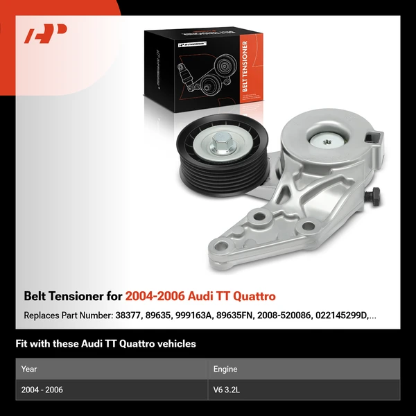 Belt Tensioner for 2004-2006 Audi TT Quattro