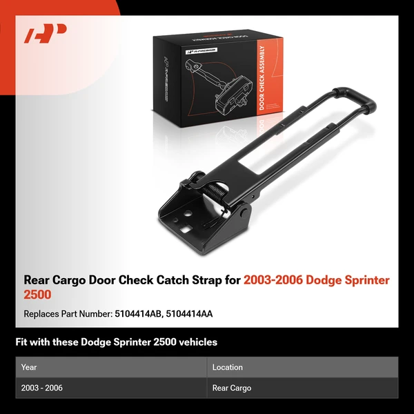 Rear Cargo Door Check Catch Strap for 2003-2006 Dodge Sprinter 2500