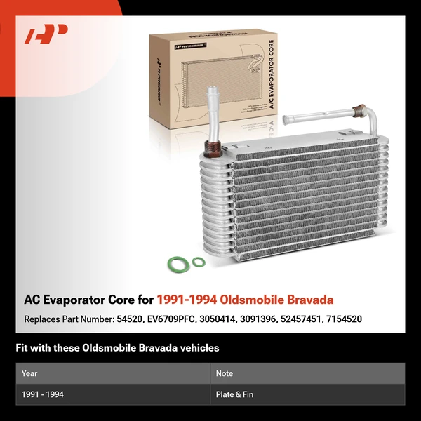 AC Evaporator Core for 1991-1994 Oldsmobile Bravada