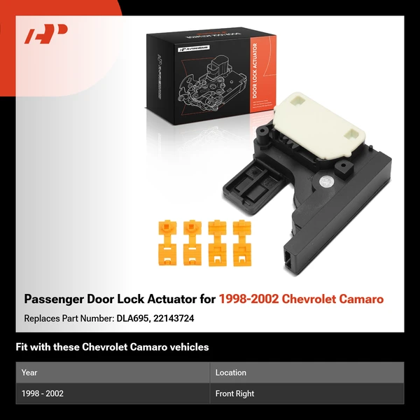Passenger Door Lock Actuator for 1998-2002 Chevrolet Camaro