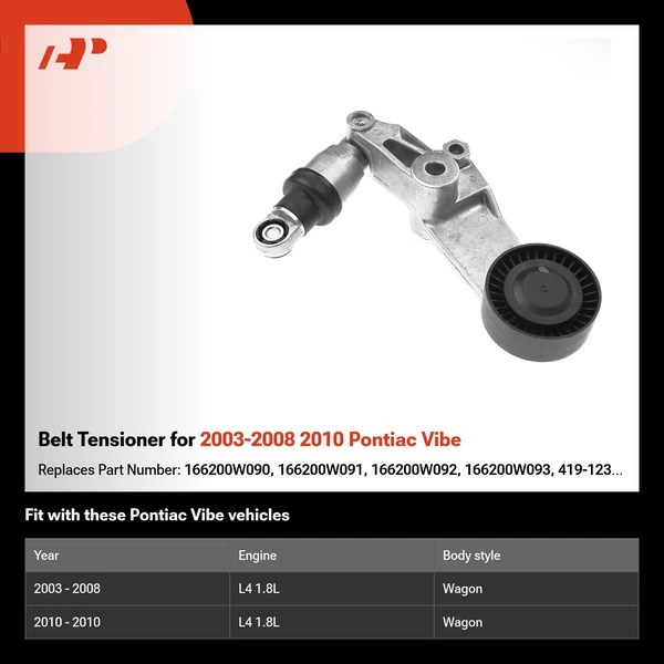 Belt Tensioner for 2003-2008 2010 Pontiac Vibe
