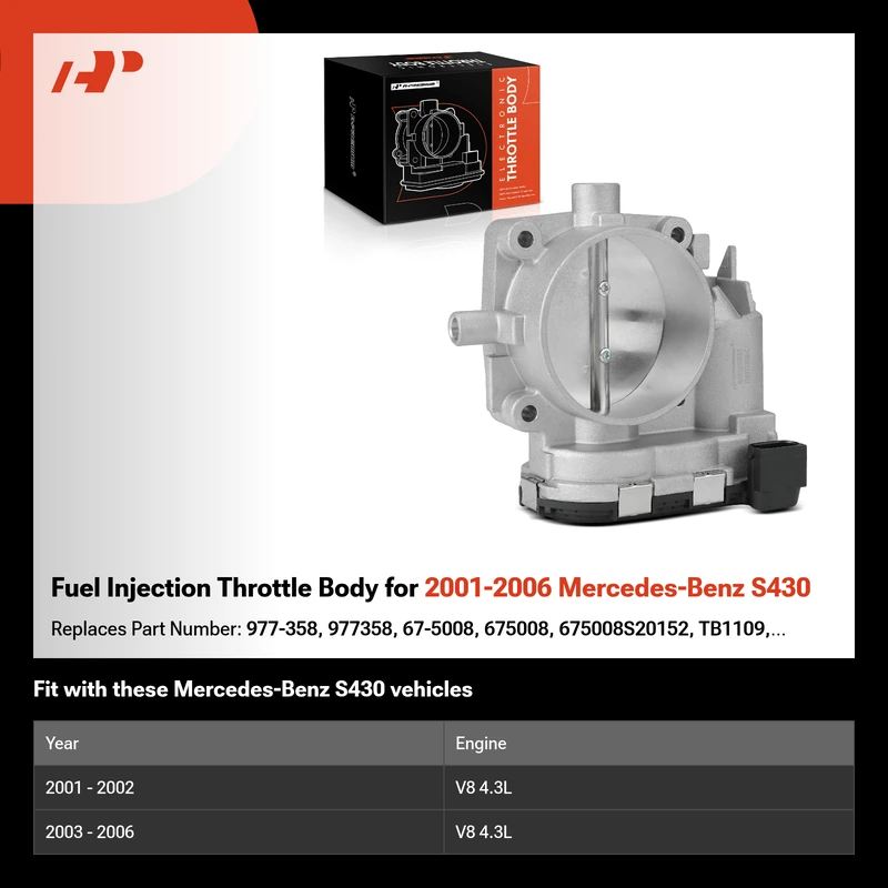 Fuel Injection Throttle Body for 2001-2006 Mercedes-Benz S430