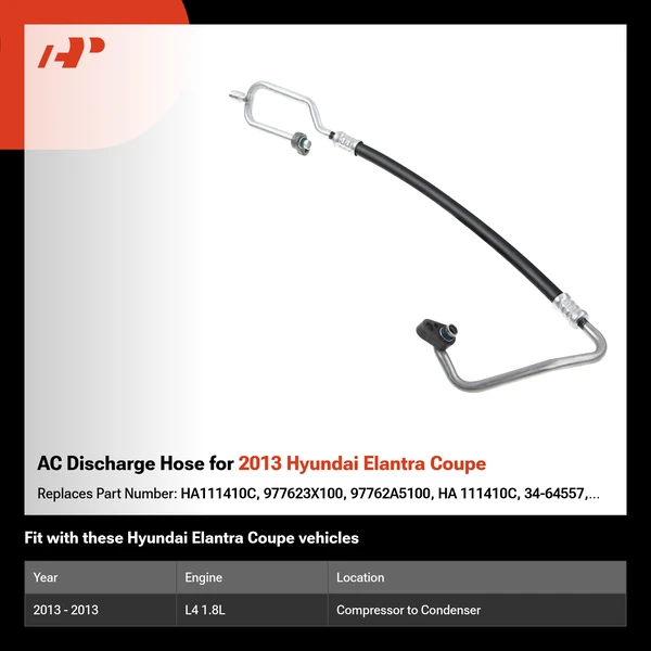 AC Discharge Hose for 2013 Hyundai Elantra Coupe