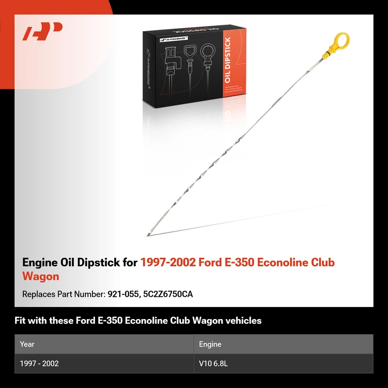 Engine Oil Dipstick for 1997-2002 Ford E-350 Econoline Club Wagon