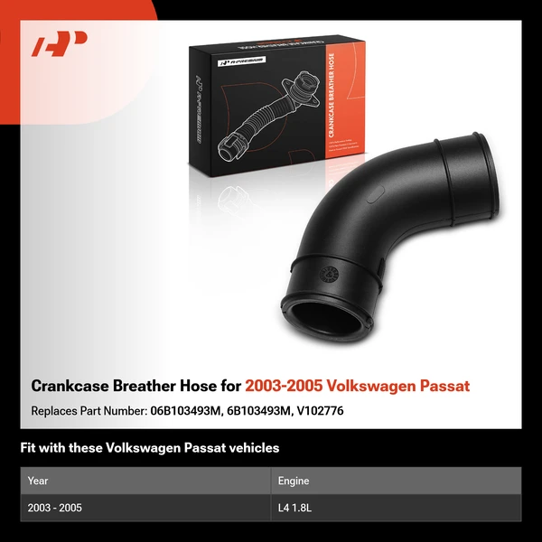Crankcase Breather Hose for 2003-2005 Volkswagen Passat