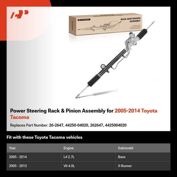 Power Steering Rack & Pinion Assembly for 2005-2014 Toyota Tacoma