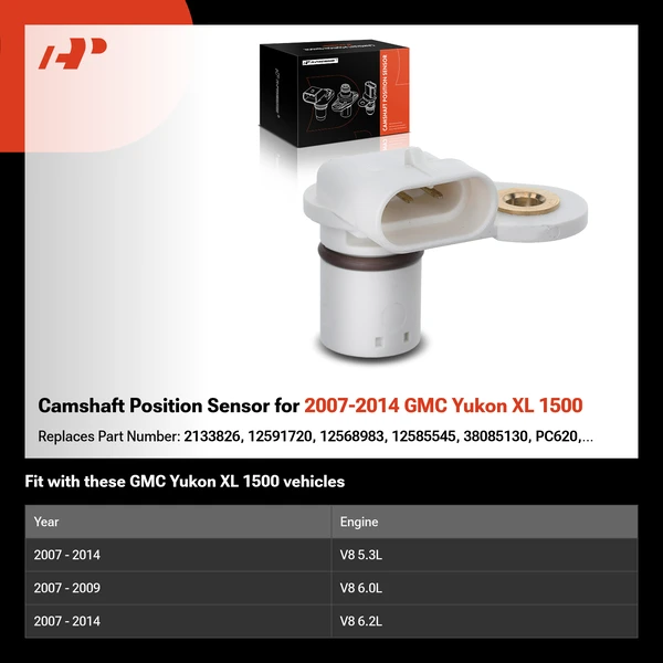 Camshaft Position Sensor for 2007-2014 GMC Yukon XL 1500