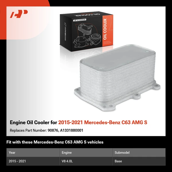 Engine Oil Cooler for 2015-2021 Mercedes-Benz C63 AMG S