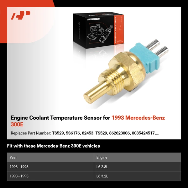 Engine Coolant Temperature Sensor for 1993 Mercedes-Benz 300E