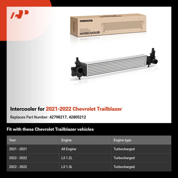 Intercooler for 2021-2022 Chevrolet Trailblazer