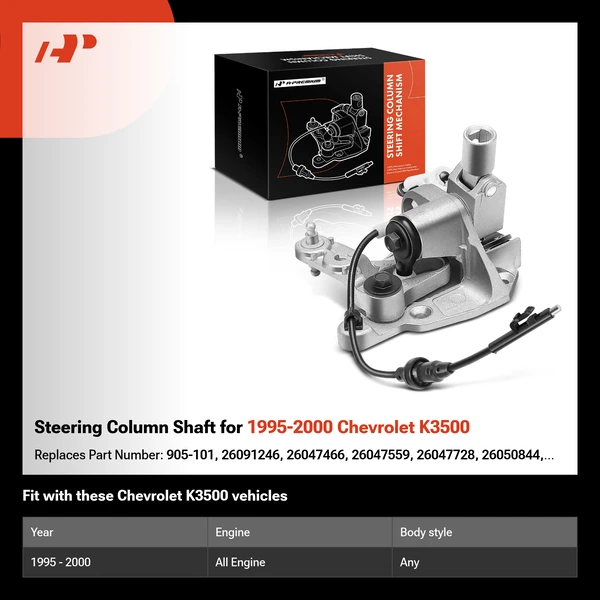 Steering Column Shaft for 1995-2000 Chevrolet K3500