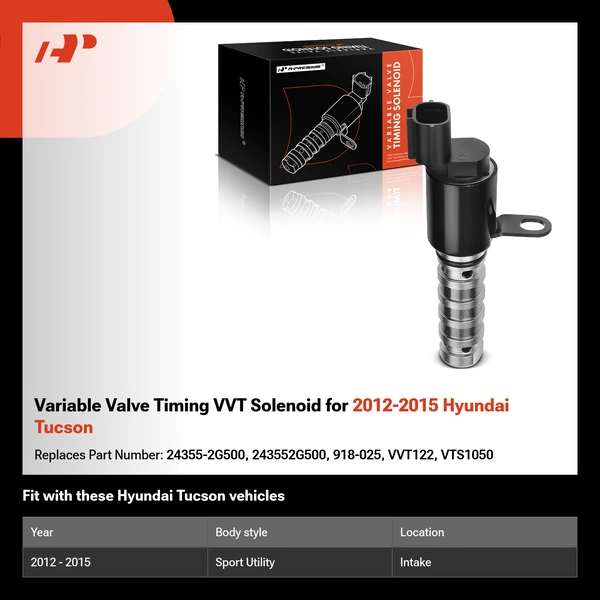 Variable Valve Timing VVT Solenoid for 2012-2015 Hyundai Tucson