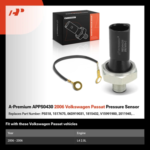 A-Premium APPS0430 2006 Volkswagen Passat Pressure Sensor