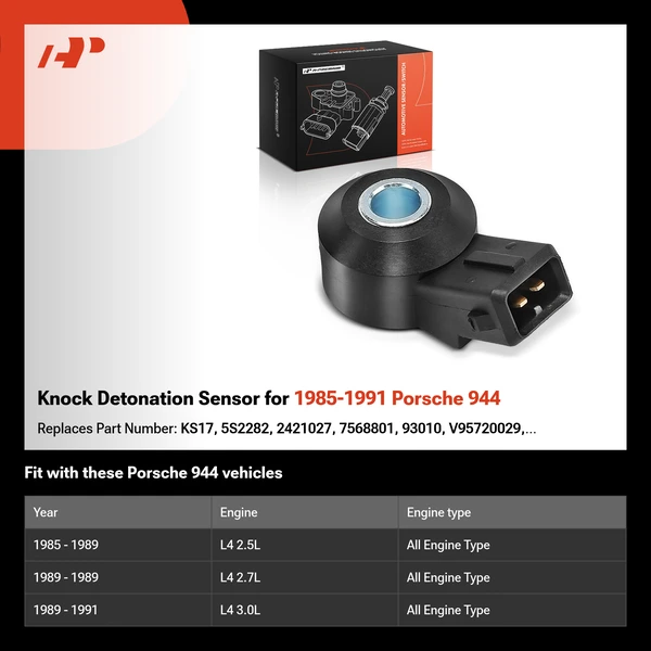 Knock Detonation Sensor for 1985-1991 Porsche 944