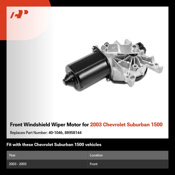 Front Windshield Wiper Motor for 2003 Chevrolet Suburban 1500