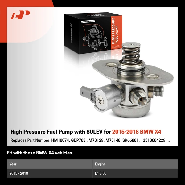 High Pressure Fuel Pump with SULEV for 2015-2018 BMW X4