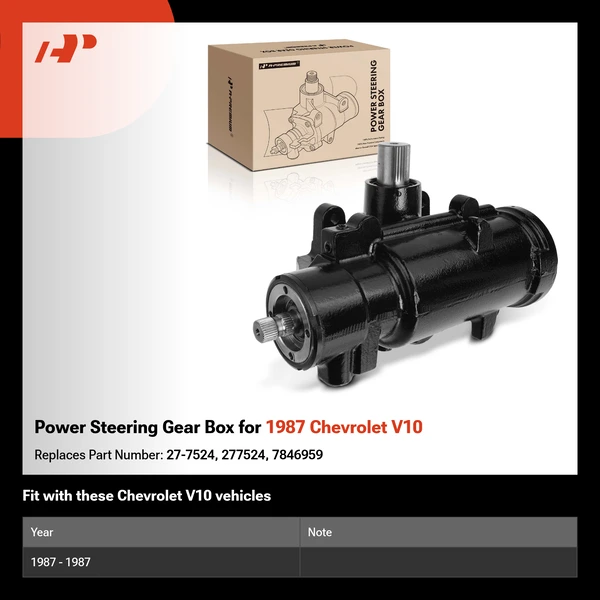 Power Steering Gear Box for 1987 Chevrolet V10