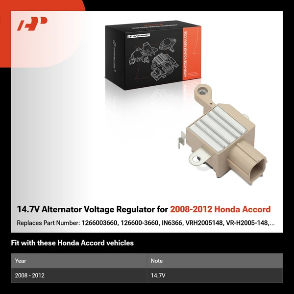 2008-2012 Honda Accord Alternator Voltage Regulator APAVR207 ...