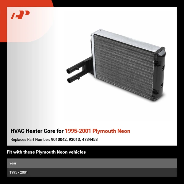 HVAC Heater Core for 1995-2001 Plymouth Neon