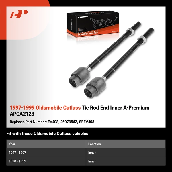 1997-1999 Oldsmobile Cutlass Tie Rod End Inner A-Premium APCA2128