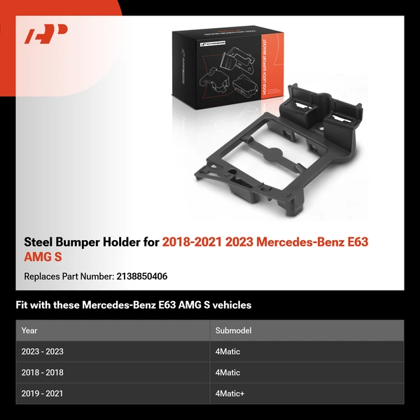 Steel Bumper Holder for 2018-2021 2023 Mercedes-Benz E63 AMG S