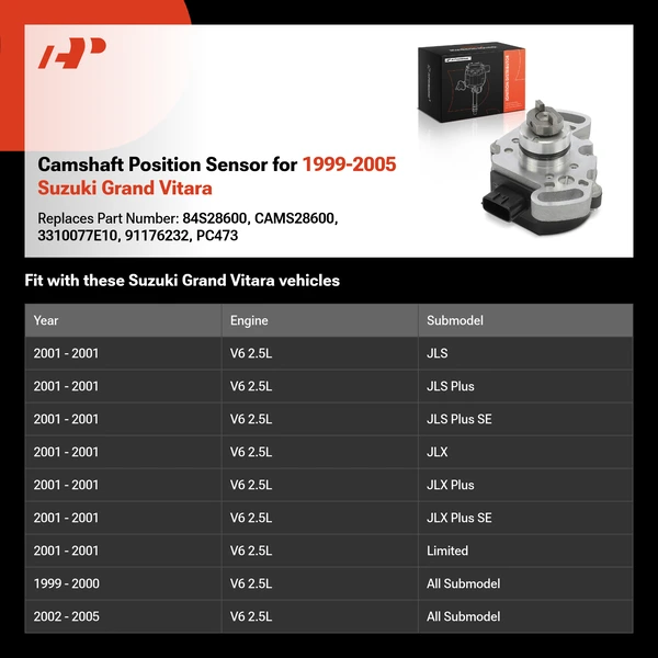 Camshaft Position Sensor for 1999-2005 Suzuki Grand Vitara