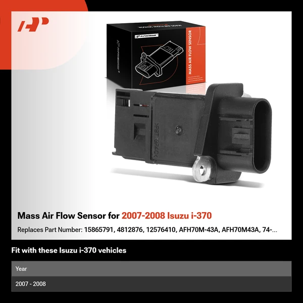 Mass Air Flow Sensor for 2007-2008 Isuzu i-370