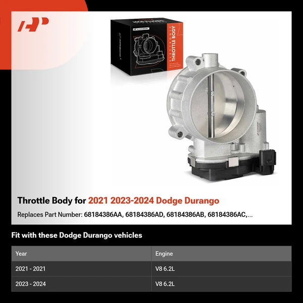 Throttle Body for 2021 2023-2024 Dodge Durango