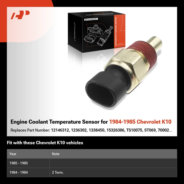 Engine Coolant Temperature Sensor for 1984-1985 Chevrolet K10
