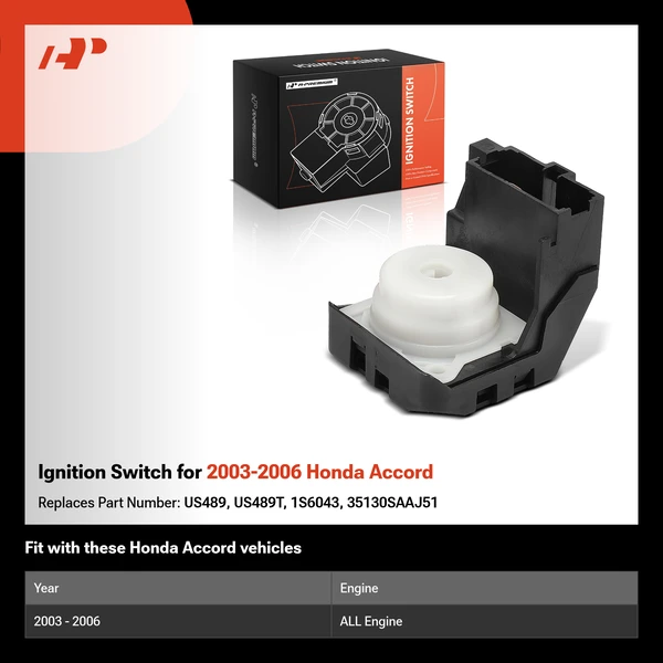 Ignition Switch for 2003-2006 Honda Accord
