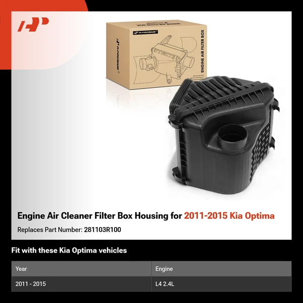 Engine Air Cleaner Filter Box Housing for 2011-2015 Kia Optima