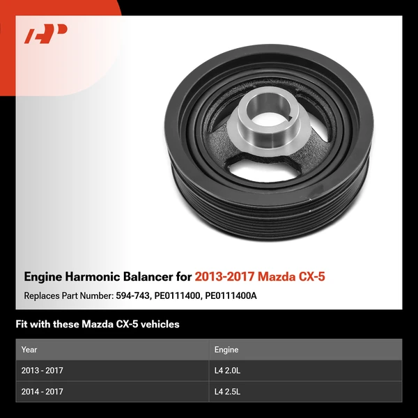 Engine Harmonic Balancer for 2013-2017 Mazda CX-5