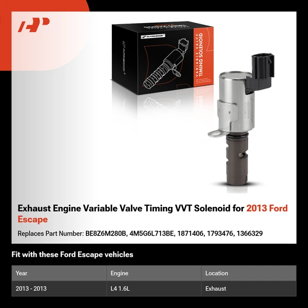 Exhaust Engine Variable Valve Timing VVT Solenoid for 2013 Ford Escape