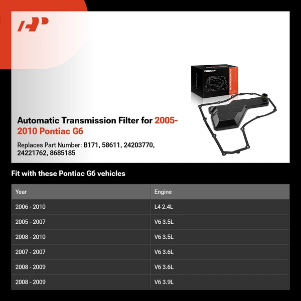 Automatic Transmission Filter for 2005-2010 Pontiac G6