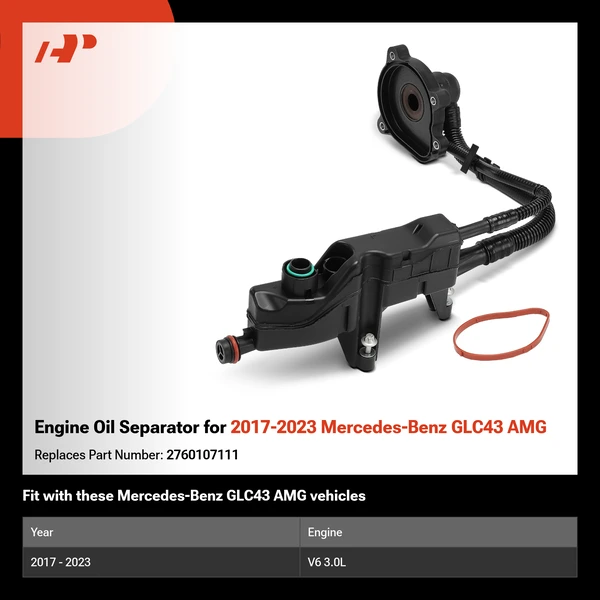 Engine Oil Separator for 2017-2023 Mercedes-Benz GLC43 AMG