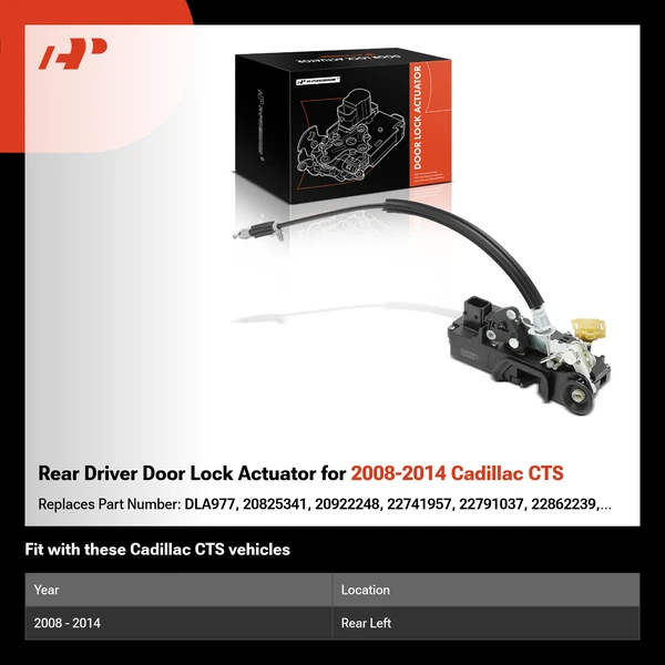 Rear Driver Door Lock Actuator for 2008-2014 Cadillac CTS