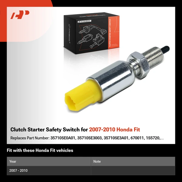 Clutch Starter Safety Switch for 2007-2010 Honda Fit