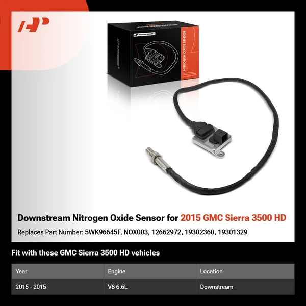 Downstream Nitrogen Oxide Sensor for 2015 GMC Sierra 3500 HD