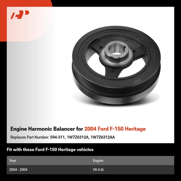 Engine Harmonic Balancer for 2004 Ford F-150 Heritage