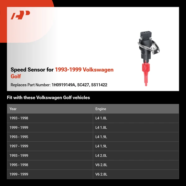 Speed Sensor for 1993-1999 Volkswagen Golf