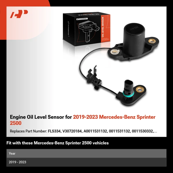 Engine Oil Level Sensor for 2019-2023 Mercedes-Benz Sprinter 2500