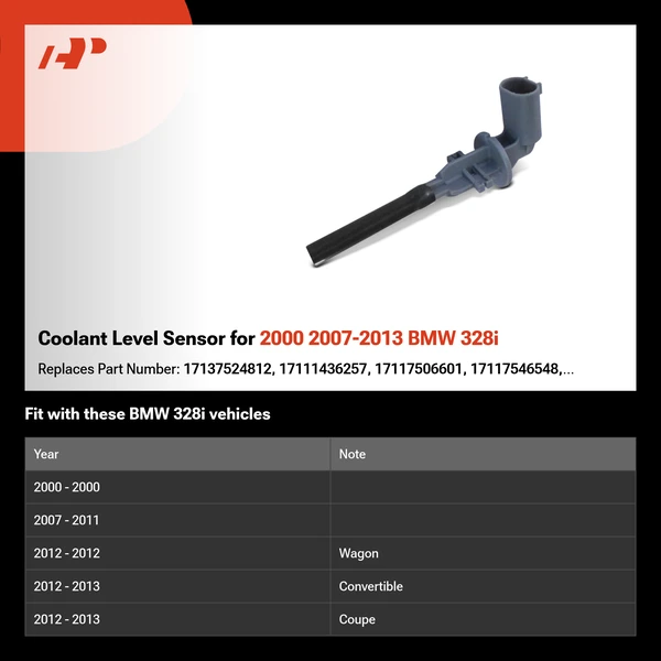 Coolant Level Sensor for 2000 2007-2013 BMW 328i