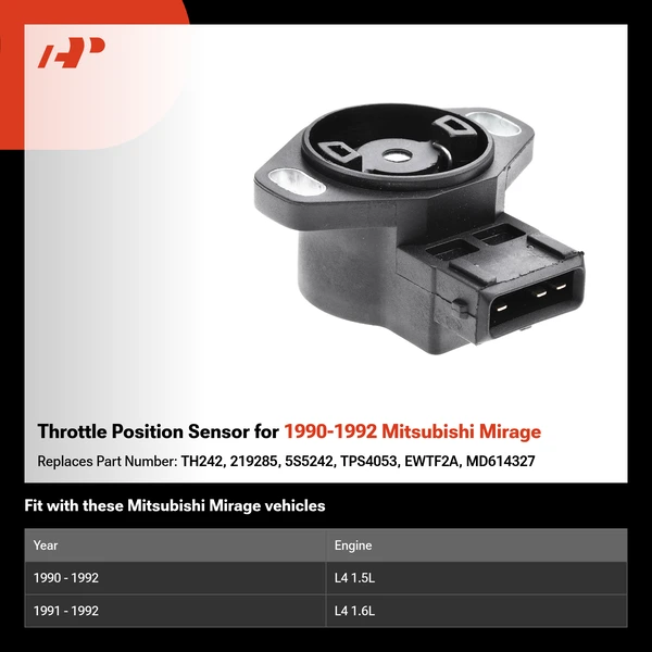 Throttle Position Sensor for 1990-1992 Mitsubishi Mirage