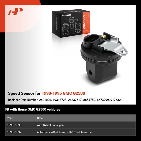 Speed Sensor for 1990-1995 GMC G2500